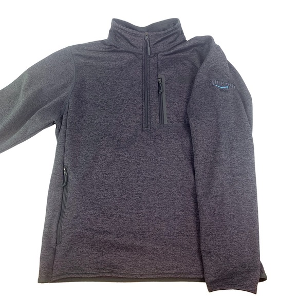 North Face Canyonlands 1/2 Zip Fleece Pullover Jacket Mens L Charcoal Gray SEE - Picture 2 of 16
